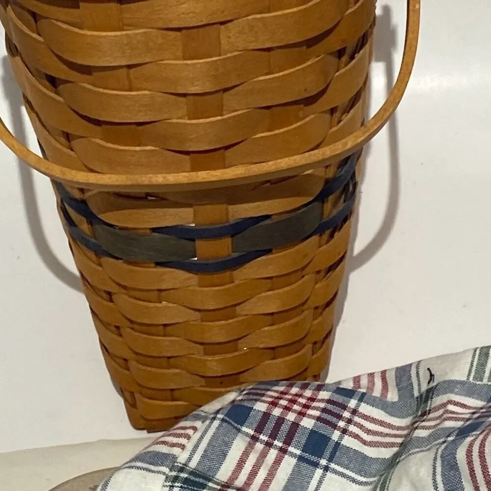 Longaberger Collectors Club Membership Basket Plaid Liner Plastic Protector USA